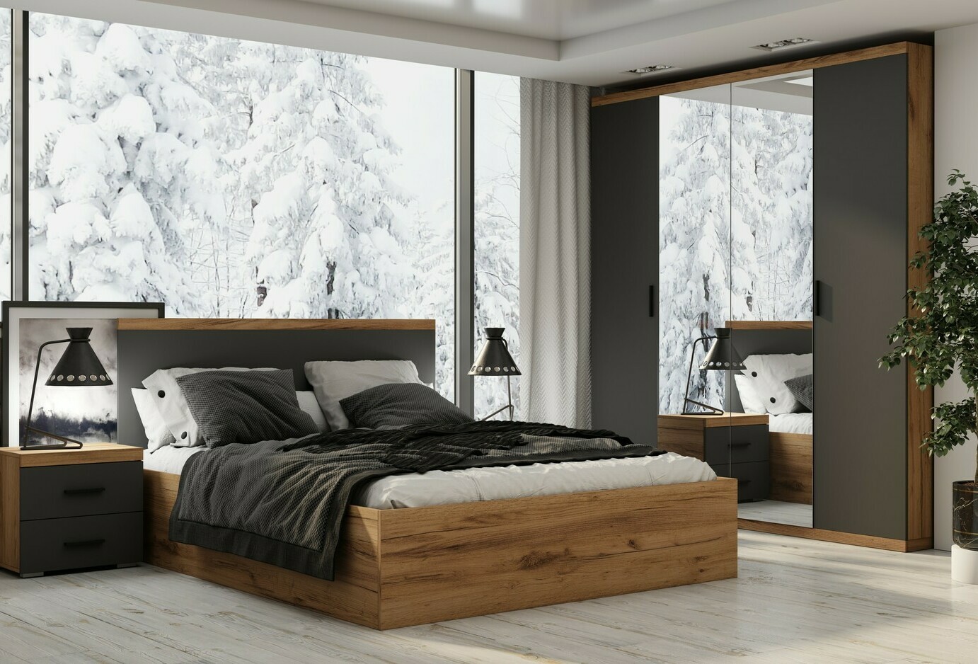 Кровать двуспальная мебель на заказ Карл Готлиб