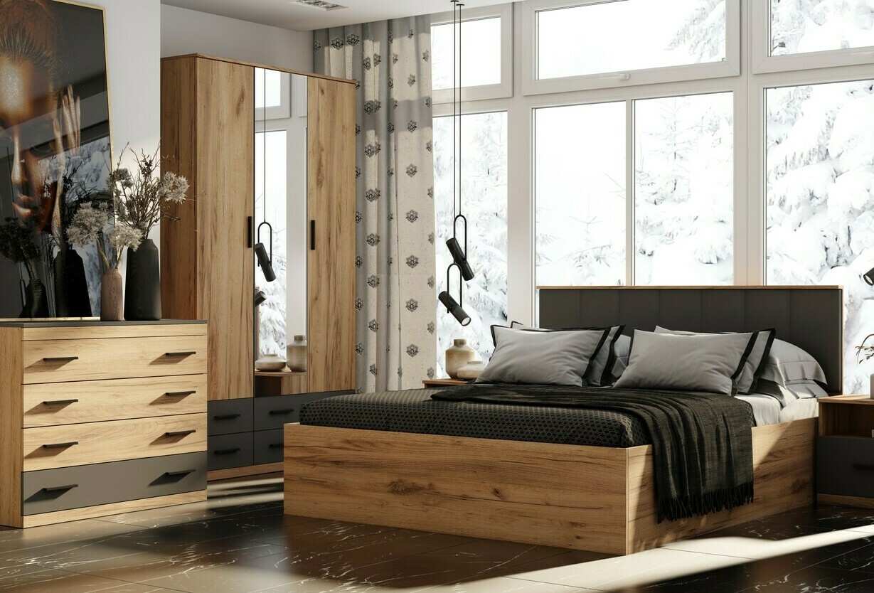 Спальня, кровать из дерева мебель на заказ Карл Готлиб